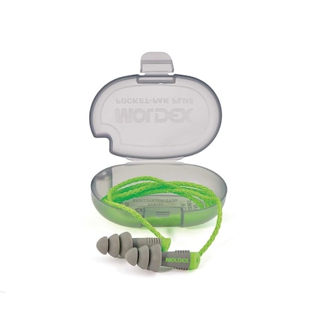 Moldex Alpha Reusable earplug, With Cord + Pocket-Pak 50 Pairs 6434